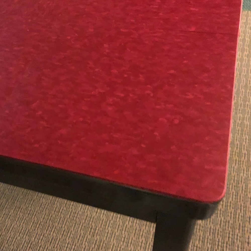 VCT (Vinyl tile) Remnants - Marbled Red, 12”x6”